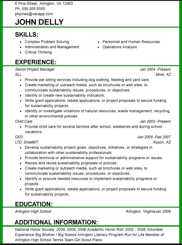 And Font Size Resume examples, Job resume examples, Resume format