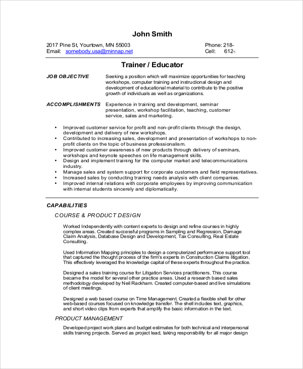 FREE 9+ Functional Resume Samples in PDF MS Word