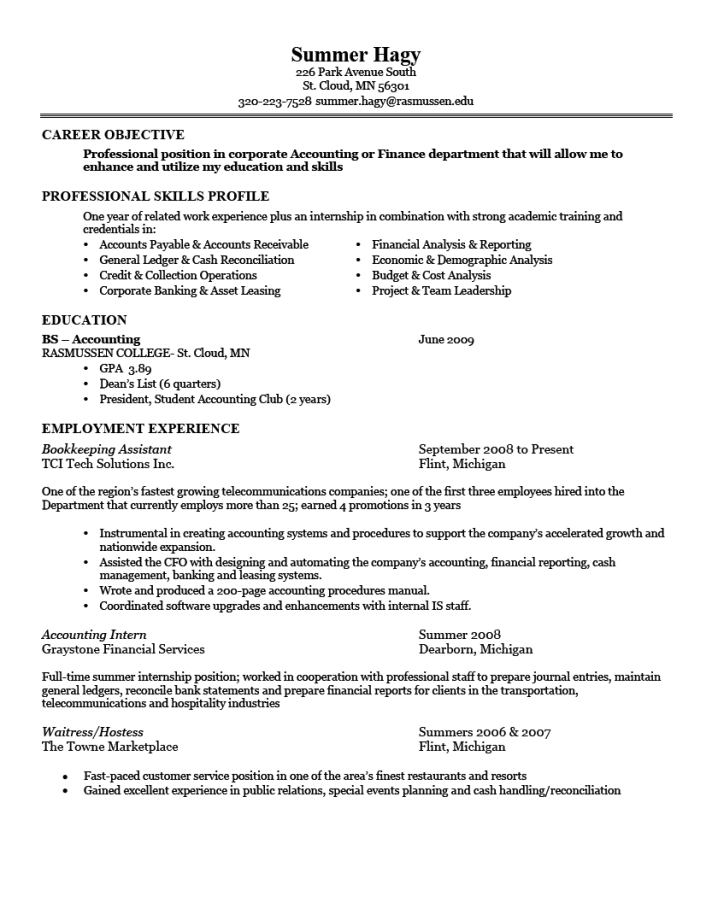 What Should A Good Resume Look Like