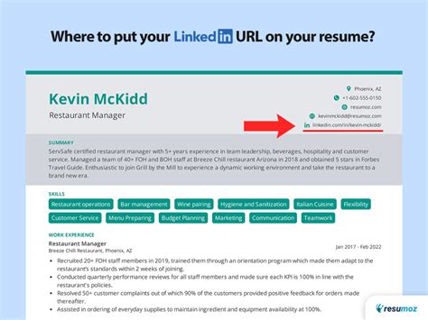 Why should you add LinkedIn URL on your resume Resumoz