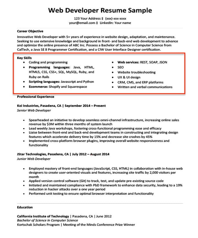 20+ Skills for Resumes (Examples Included) Resume Companion