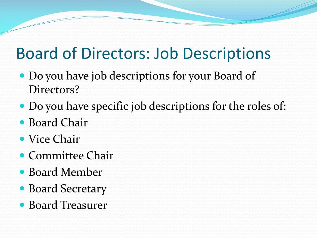 PPT NonProfit Board of Directors PowerPoint Presentation, free