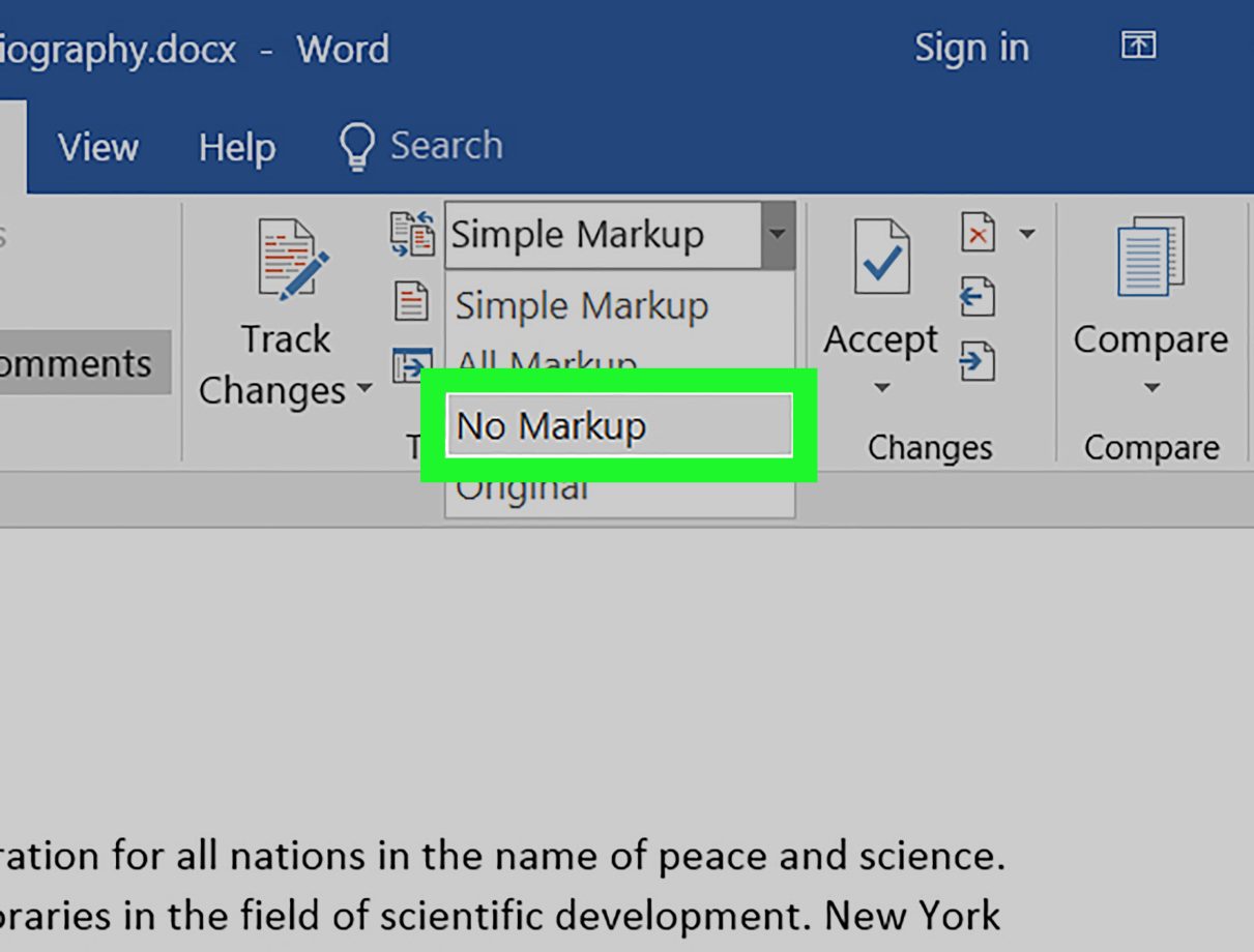 Cómo quitar el control de cambios en Microsoft Word usando una PC o Mac
