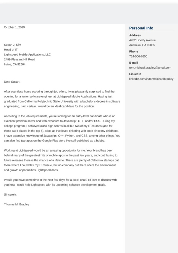 Software Engineering Cover Letter Collection Letter Template Collection