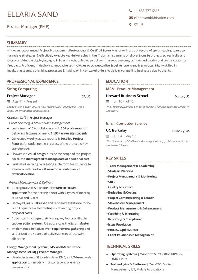2 Page Resume Format Can Resumes Be 2 Pages in 2022? (20+ Examples)