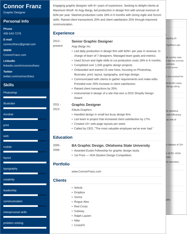 Two Page CV—Examples and 25+ Writing Tips