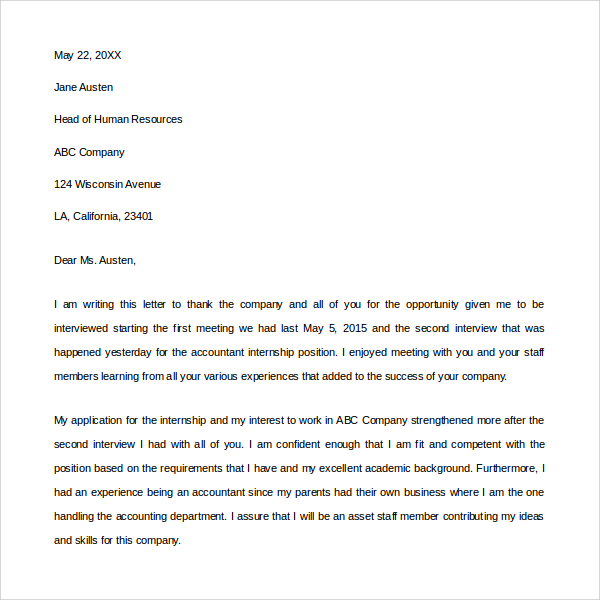 FREE 16+ Sample Thank You Letter Templates in PDF MS Word