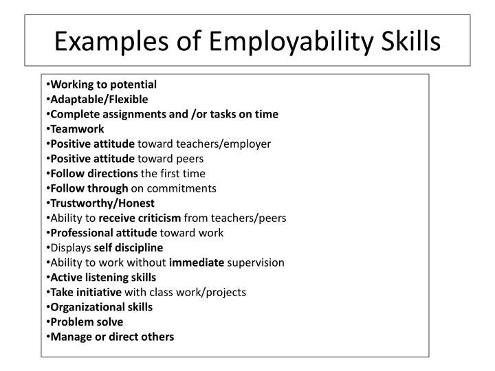 PPT Employability Skills PowerPoint Presentation ID6870501