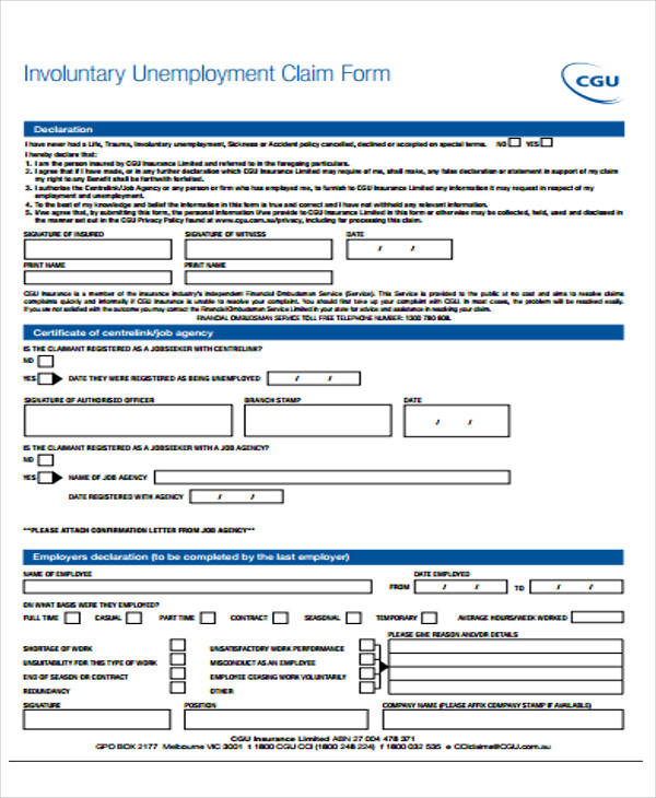 Dc Unemployment Weekly Claim Form