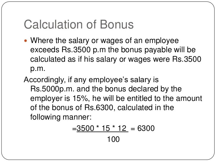 Payment of bonus n gratutity