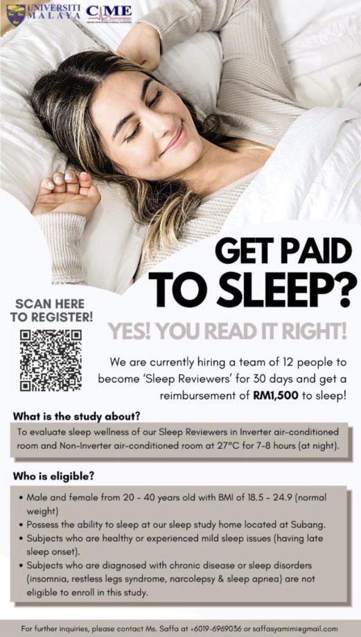 Get paid to sleep malaysia