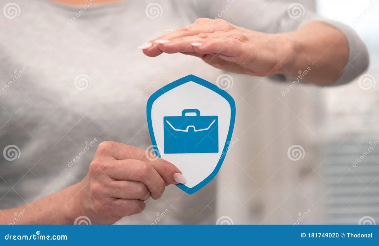 Concept of Job Loss Insurance Stock Photo Image of protected
