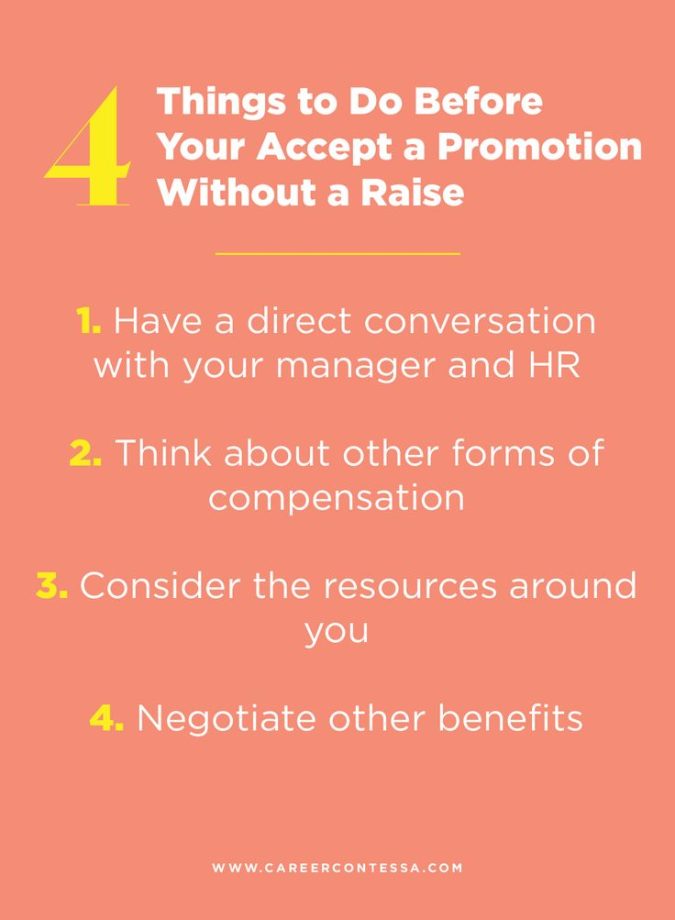 Should You Accept a Promotion Without a Raise? Career Contessa