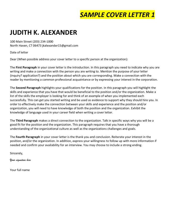 10+ Good Examples Of Cover Letters Cover Letter Example Cover