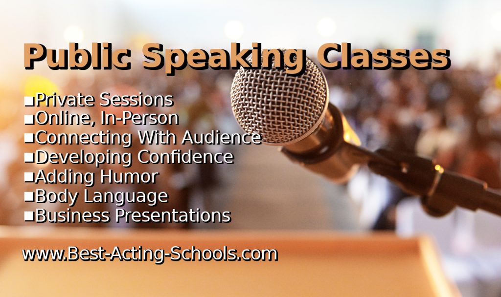 Public Speaking Classes Online and inPerson