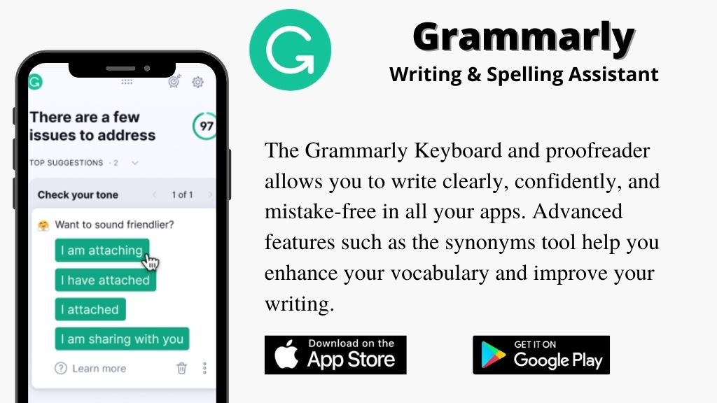 Grammarly Writing & Spelling Assistant JumpGrowth