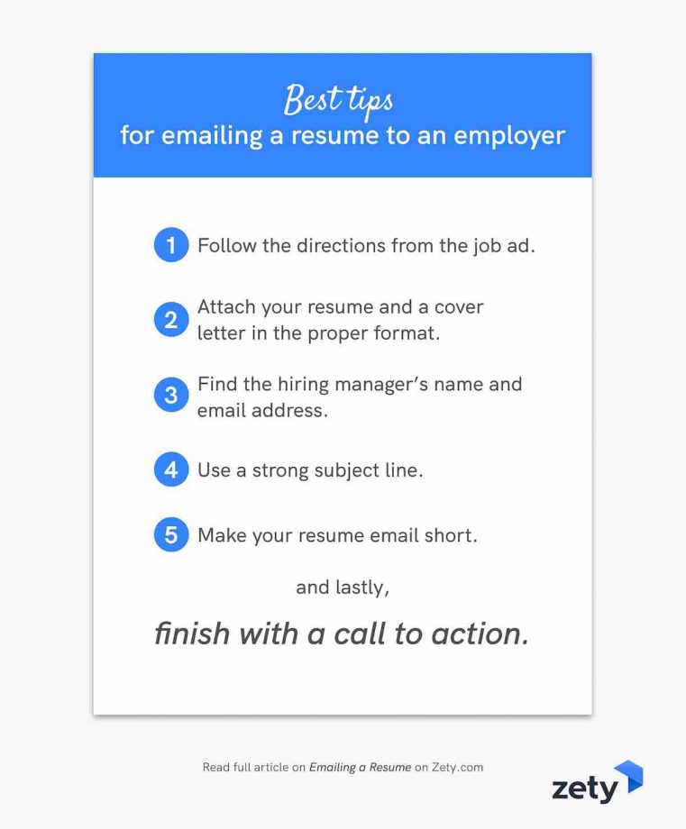 How to Email a Resume to an Employer 12+ Email Examples