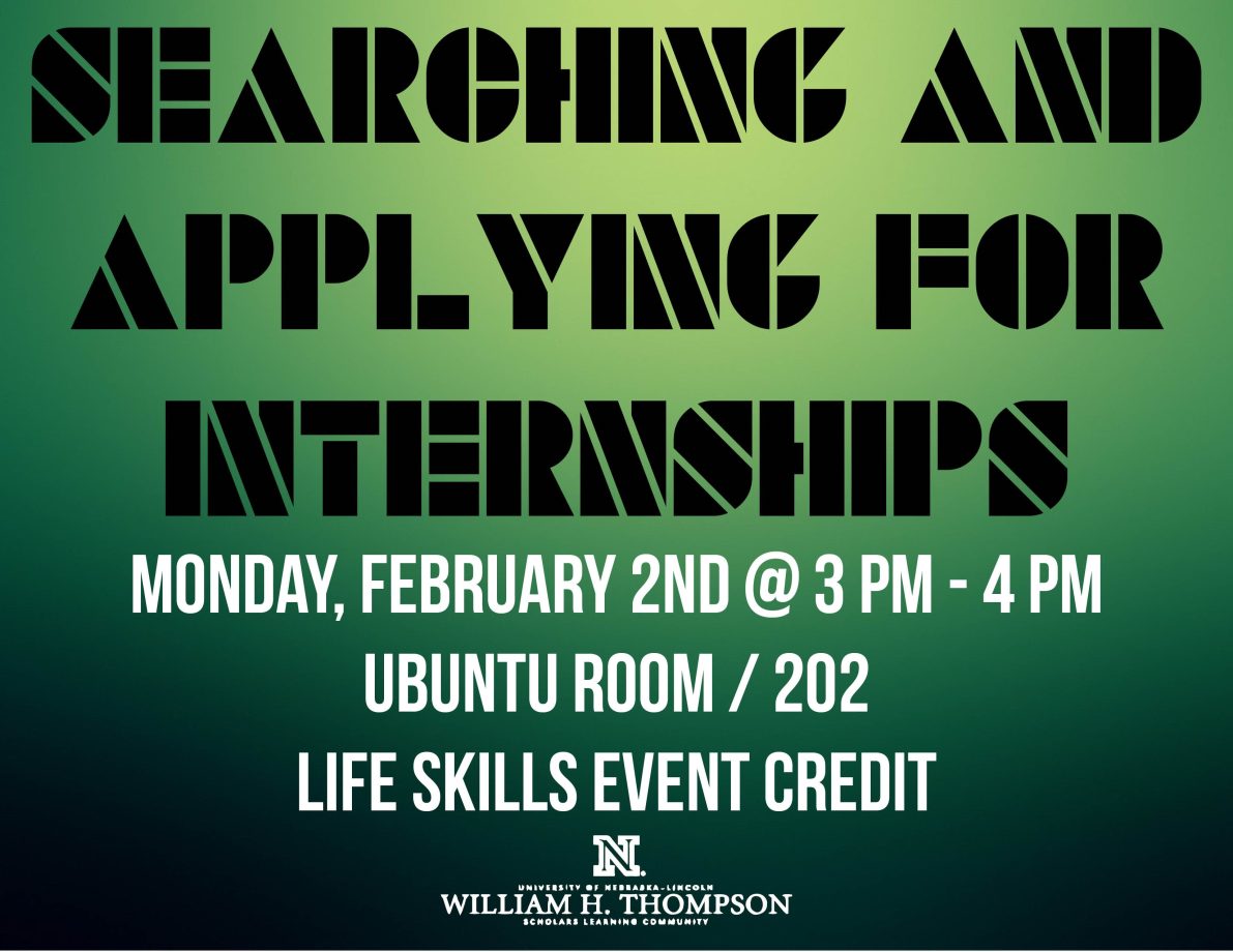 Searching and Applying for Internships Announce University of