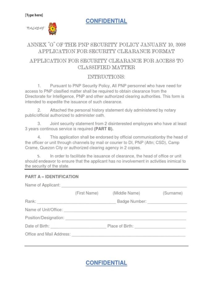 Security Clearance Form.docx Security Clearance Government
