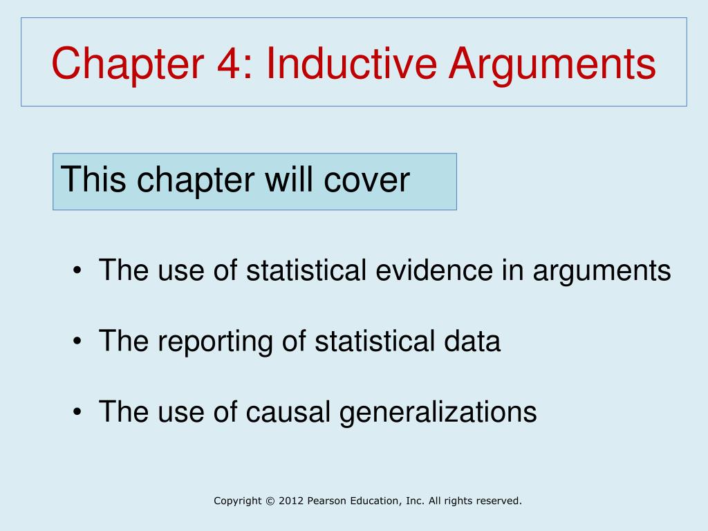 PPT Chapter 4 Inductive Arguments PowerPoint Presentation, free