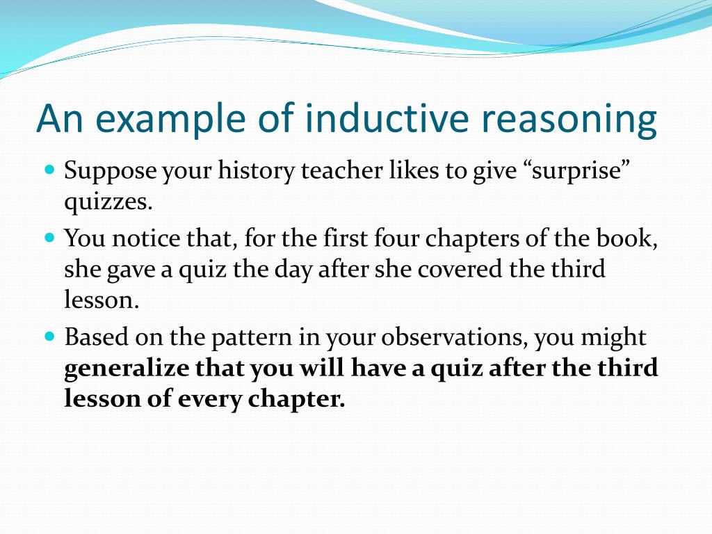 PPT 2.1 Inductive Reasoning PowerPoint Presentation, free download