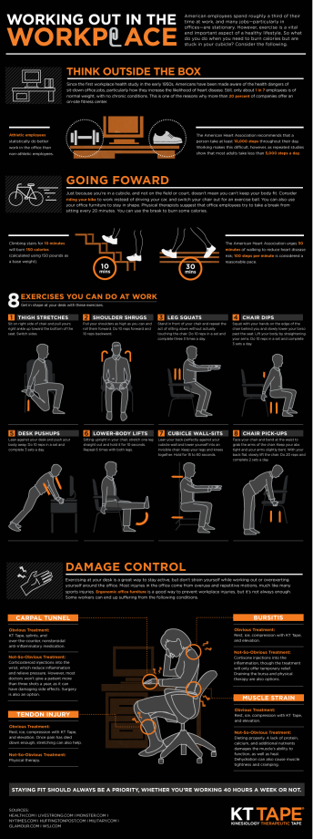 8 Exercises You Can Do At Work