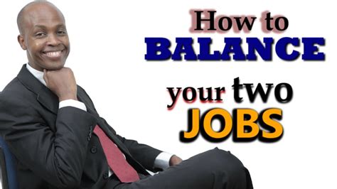 How To Balancing Two Jobs YouTube
