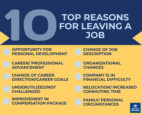 Job Application Reason For Leaving