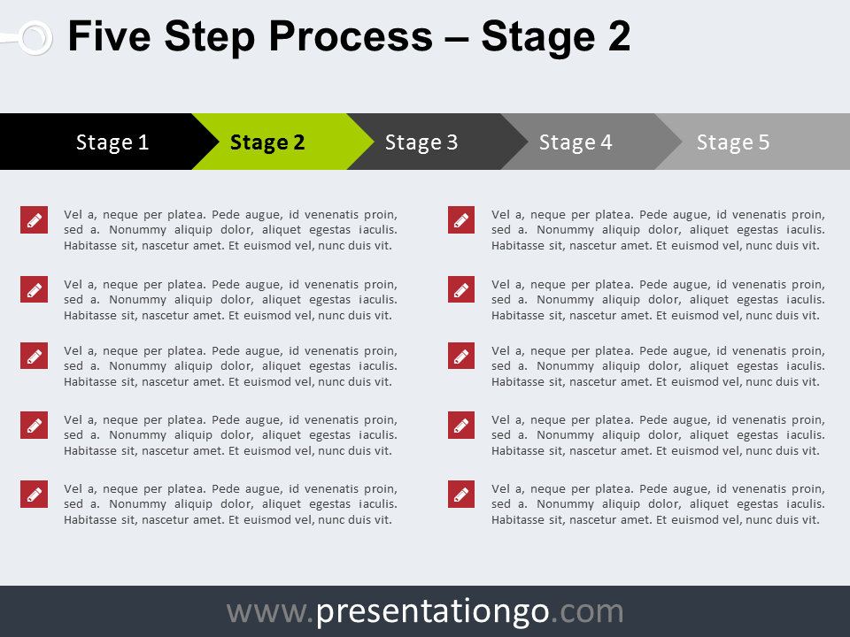 5 Step Process PowerPoint Template
