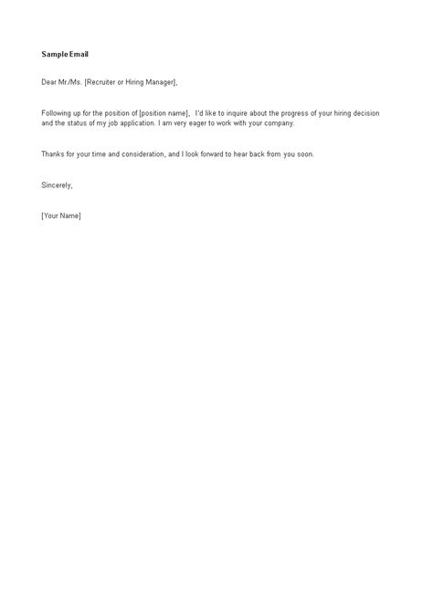 6 Free Job Application Email Template business form letter template