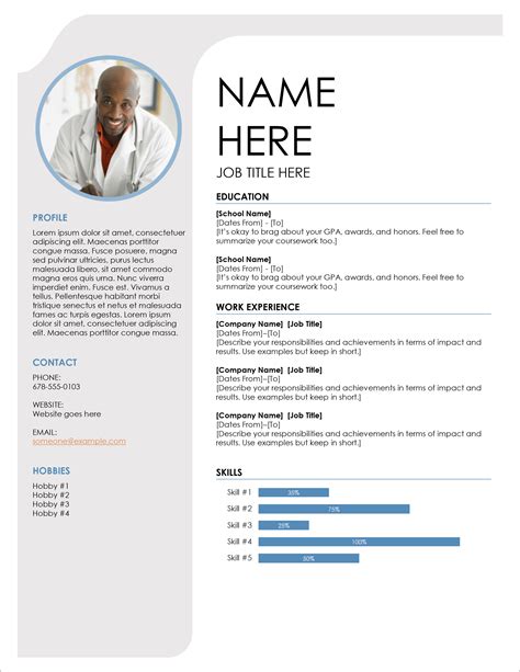 Cv Template Word Professional / Professional Resume Templates Word on