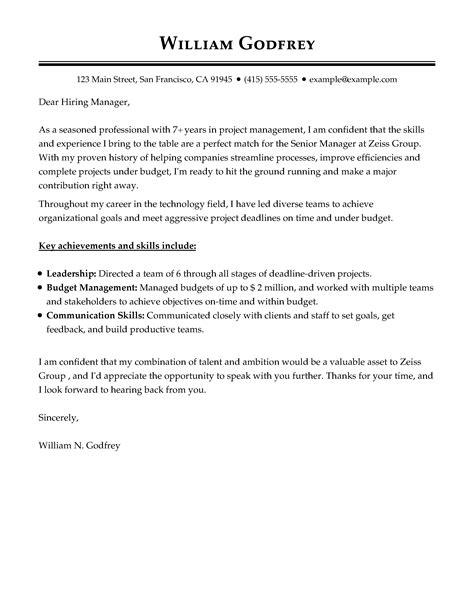 32 Best Sample Cover Letter Examples for Job Applicants Wisestep