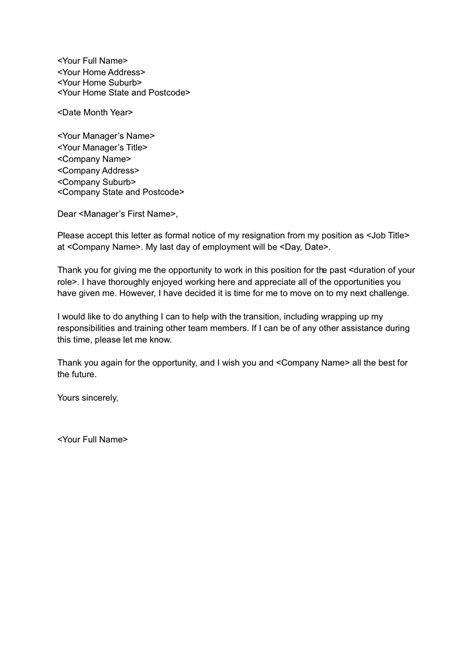 11+ Resignation Letter Examples Sample Templates