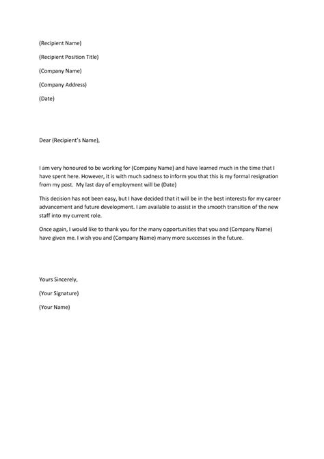 Pin on Resignation Letters