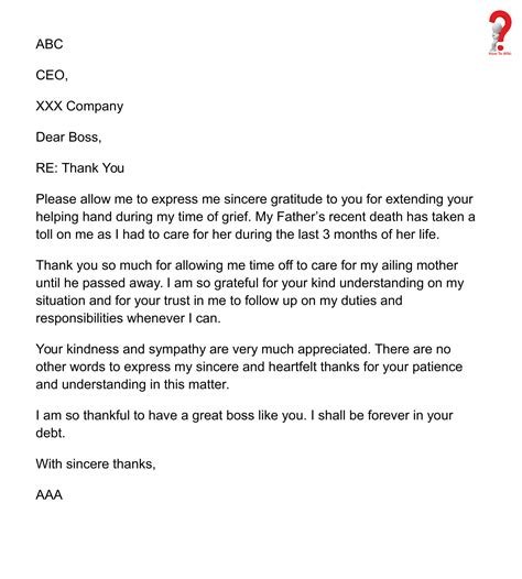 Letter Of Gratitude To Boss Collection Letter Template Collection