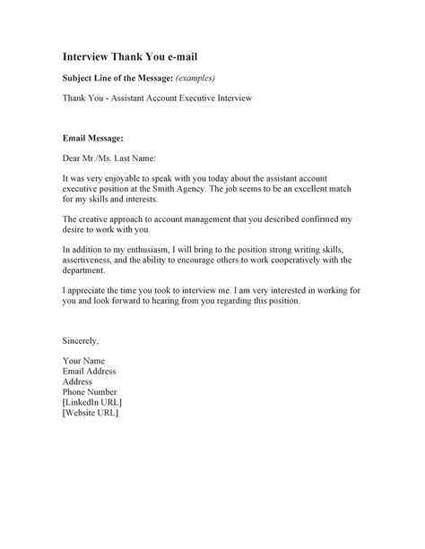 FREE 32+ Sample Interview Thank You Letter Templates in MS Word PDF