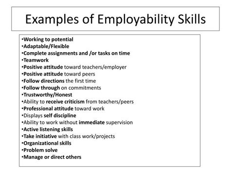 PPT Employability Skills PowerPoint Presentation, free download ID