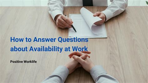 “What Is Your Availability?” What & How You Should Answer CakeResume